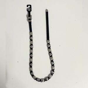 M & F Western Women's Heart  Embellished Leather Hat Band